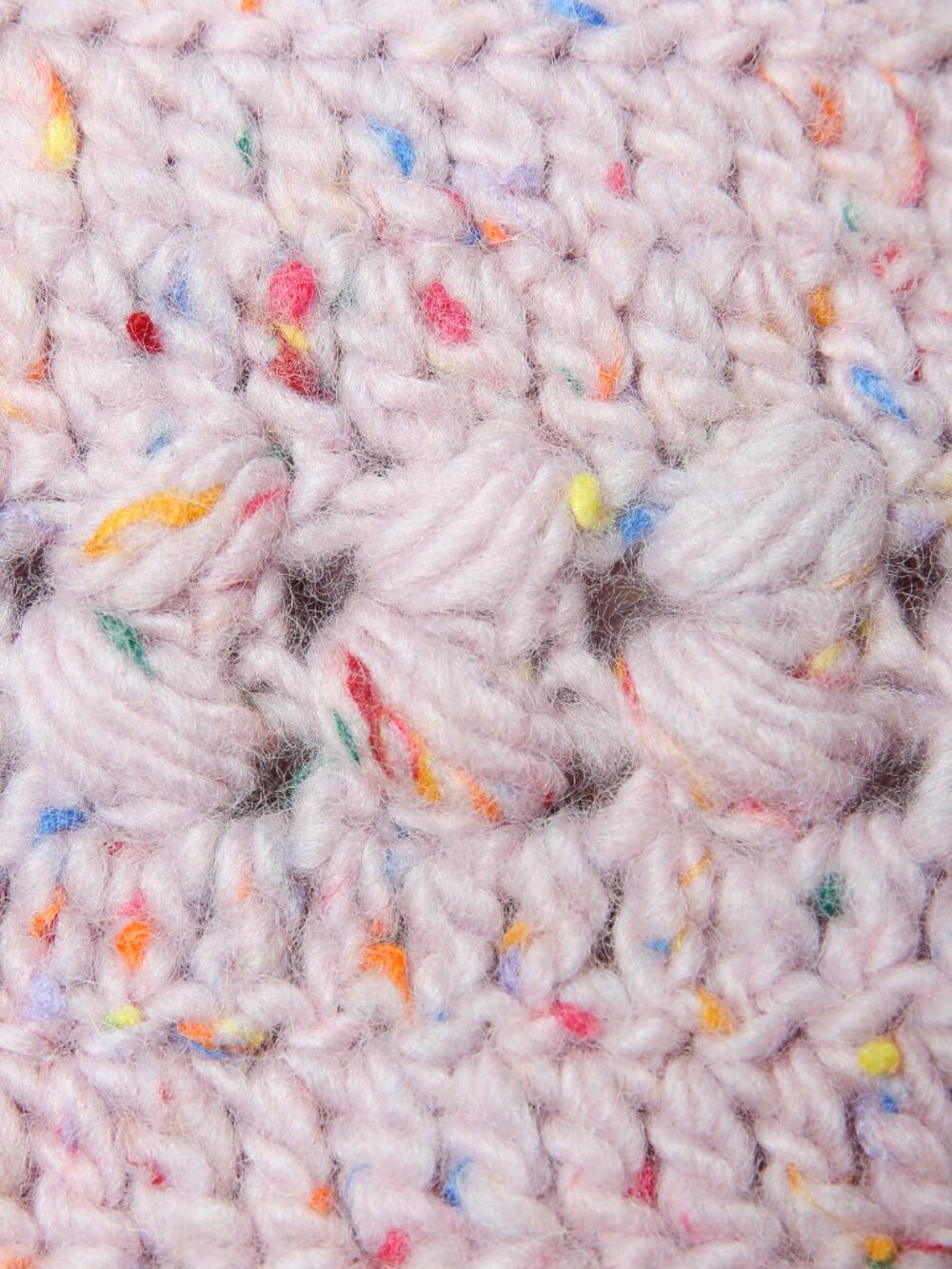 Handmade Dusty Pink Crochet Knit Cardigan with Balloon Sleeves - Picture 6 of 11
